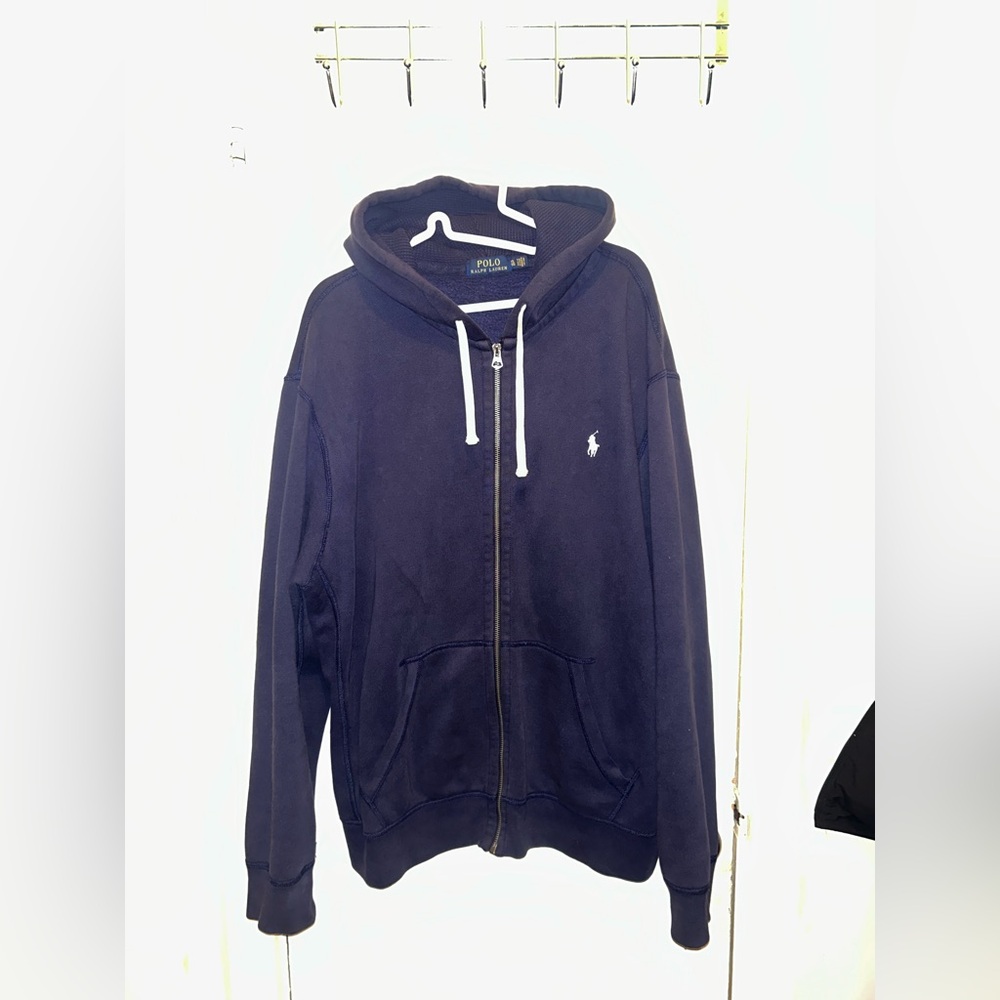 Polo by Ralph Lauren Navy Zip Up Sweater